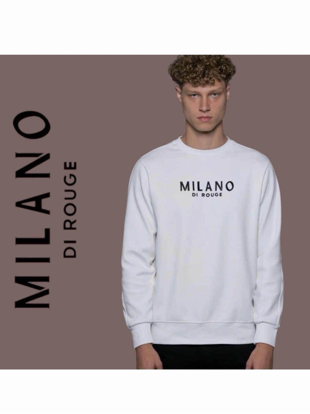 Milano Di Rouge Lux Signature Crewneck‎ Sweatshirt - Size 2XL